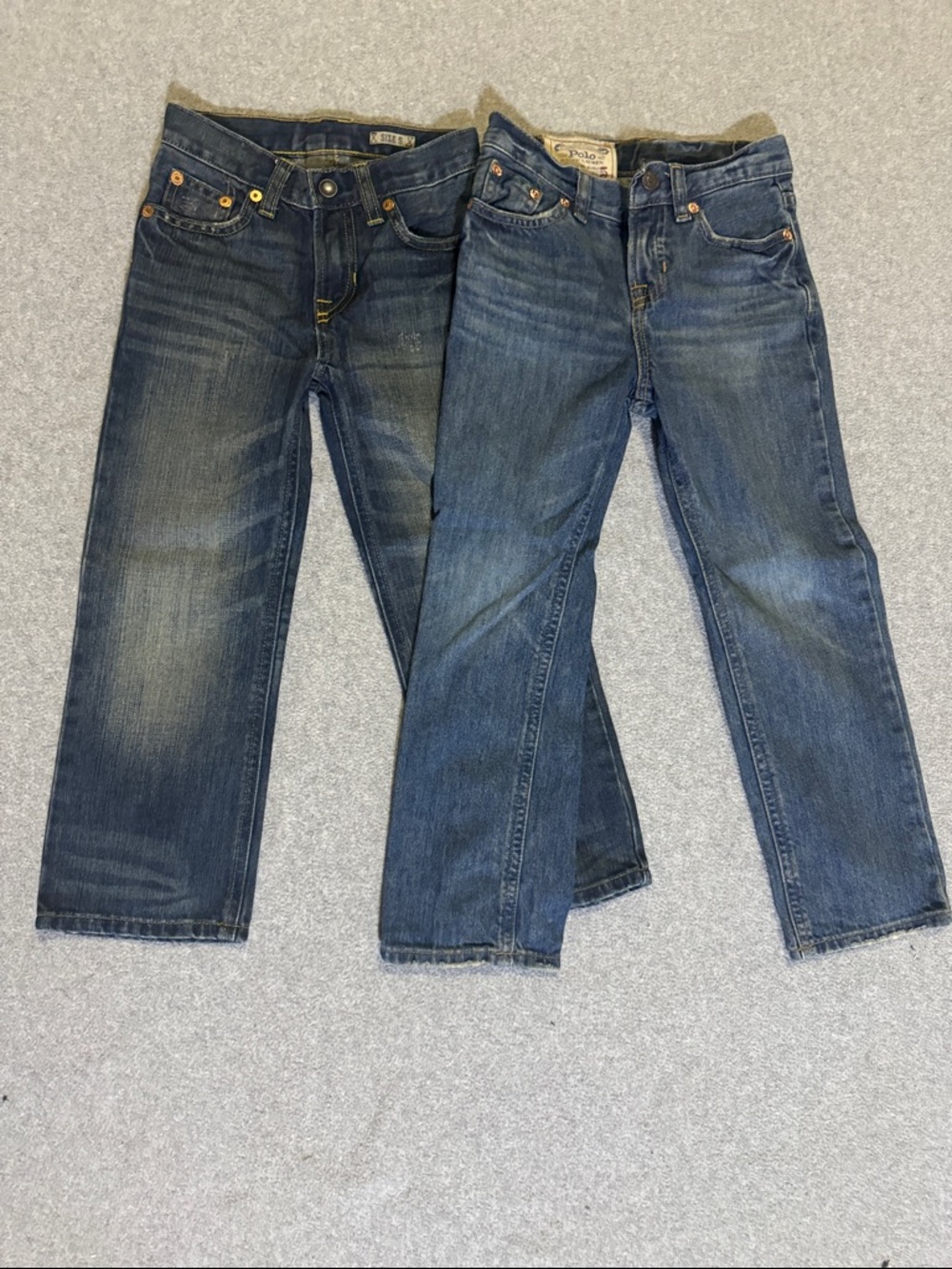 Polo Ralph Lauren Two (2) Boys' Size 5 Dark Blue Denim Jeans - Pair